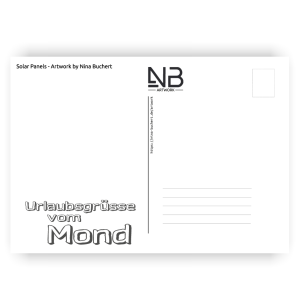Postkarte A6 – Mondmann – Solar Panels